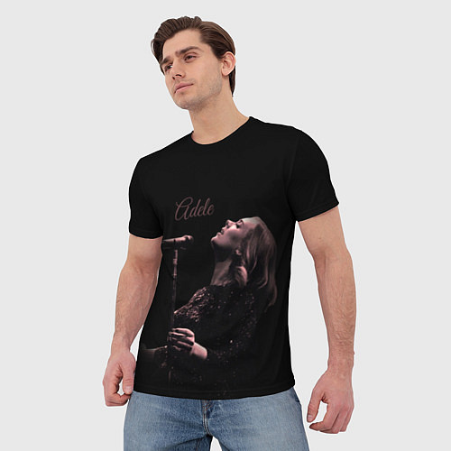 Мужская футболка Песнь Адель / 3D-принт – фото 3