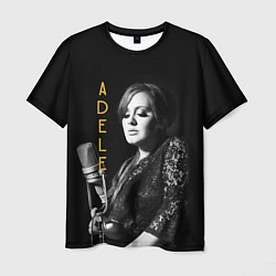 Футболка мужская Певица Adele, цвет: 3D-принт