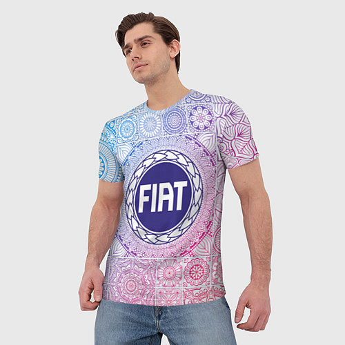 Мужская футболка FIAT BIG LOGO / 3D-принт – фото 3