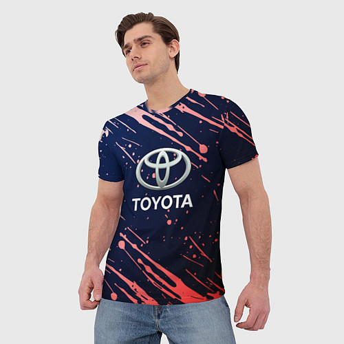 Мужская футболка Toyota градиент / 3D-принт – фото 3