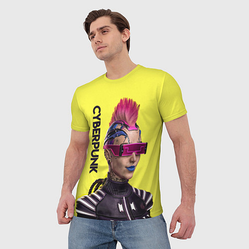 Мужская футболка Cyberpunk Панк / 3D-принт – фото 3