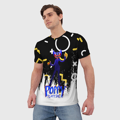 Мужская футболка Poppy Playtime Фигурки / 3D-принт – фото 3