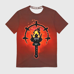 Футболка мужская Darkest Dungeon Факел, цвет: 3D-принт
