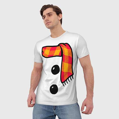 Мужская футболка Snowman Outfit / 3D-принт – фото 3