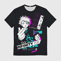 Футболка мужская Satoru gojo в безумии расширение территории, цвет: 3D-принт