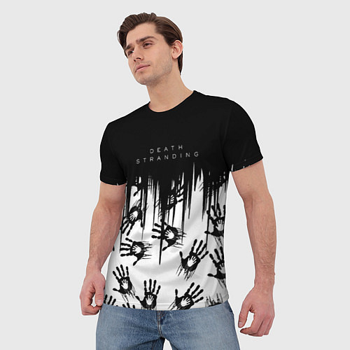 Мужская футболка Death Stranding Отпечаток ладони / 3D-принт – фото 3