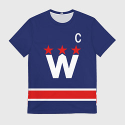 Футболка мужская ОВЕЧКИН ФОРМА ВАШИНГКТОН КЭПИТАЛЗ, OVECHKIN WASHIN, цвет: 3D-принт