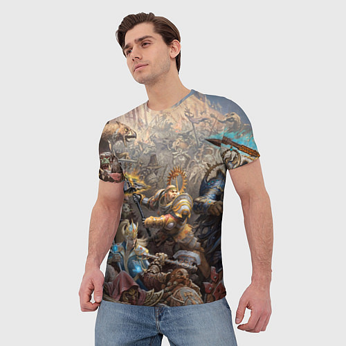 Мужская футболка Битва Рыцарского ордена Империи / 3D-принт – фото 3