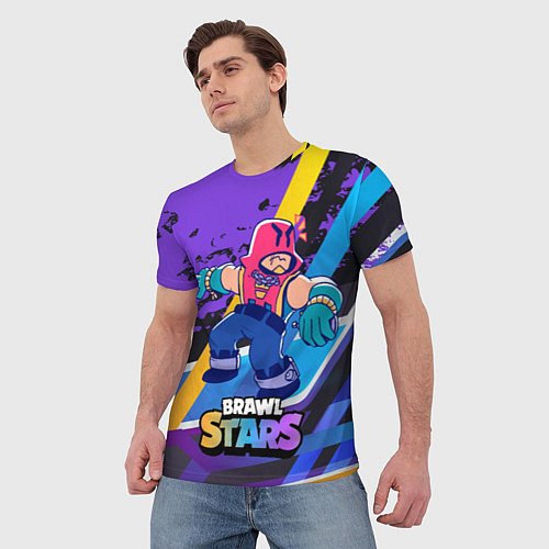 Мужская футболка Brawl Stars Grom / 3D-принт – фото 3