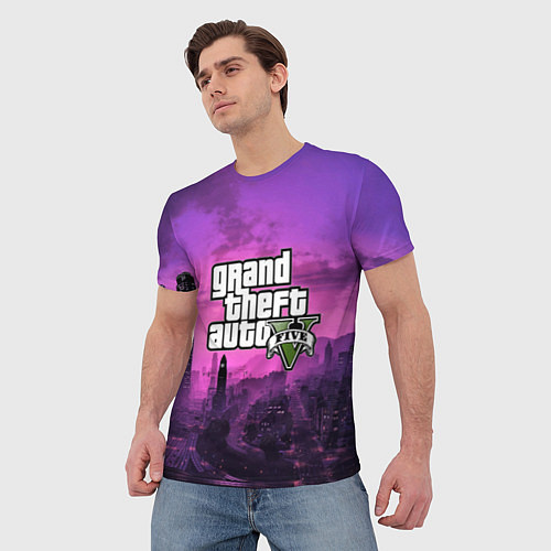 Мужская футболка GTA ONLINE 5 / 3D-принт – фото 3