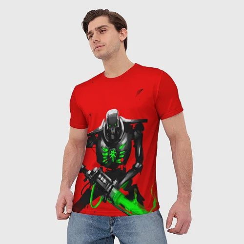 Мужская футболка Воин некрона / 3D-принт – фото 3
