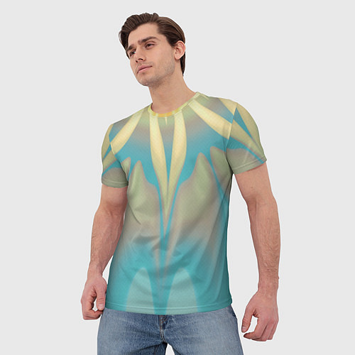 Мужская футболка Летнее солнце Абстракция 541-251-w1 Дополнение / 3D-принт – фото 3