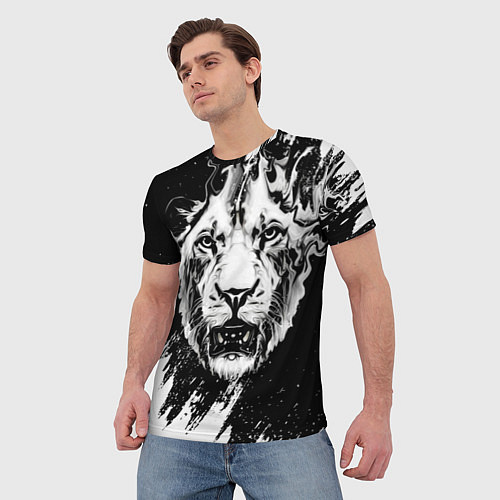Мужская футболка ТигрTiger / 3D-принт – фото 3