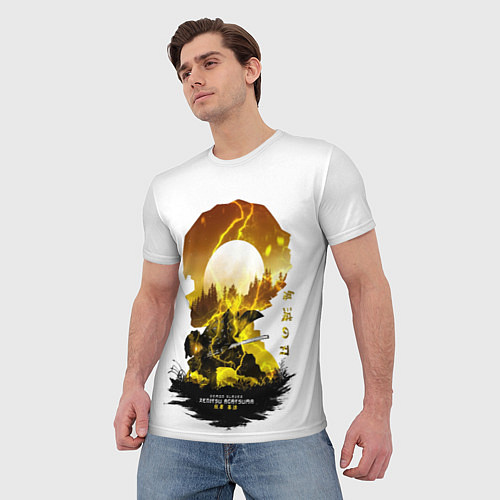 Мужская футболка Зенитцу Клинок демонов / 3D-принт – фото 3