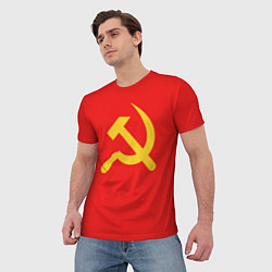 Футболка мужская Красный Советский союз, цвет: 3D-принт — фото 2