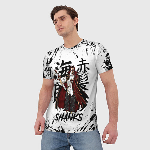 Мужская футболка SHANKS ONE PIECE / 3D-принт – фото 3