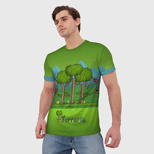 Мужская футболка Лесок в Террарии / 3D-принт – фото 3