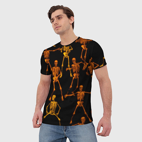 Мужская футболка Гибкие кости / 3D-принт – фото 3
