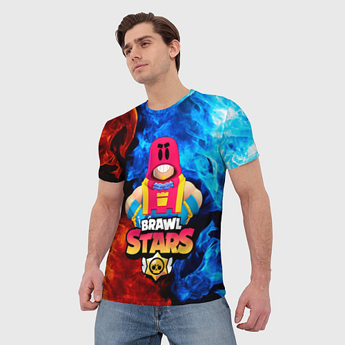 Мужская футболка BRAWL STARS GROM БРАВЛ СТАРС ГРОМ / 3D-принт – фото 3