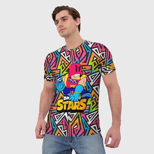 Мужская футболка GROM BRAWL STARS ГРОМ / 3D-принт – фото 3