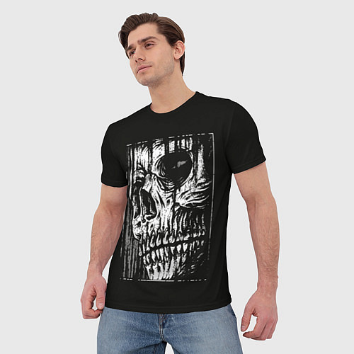 Мужская футболка Лик Смерти / 3D-принт – фото 3