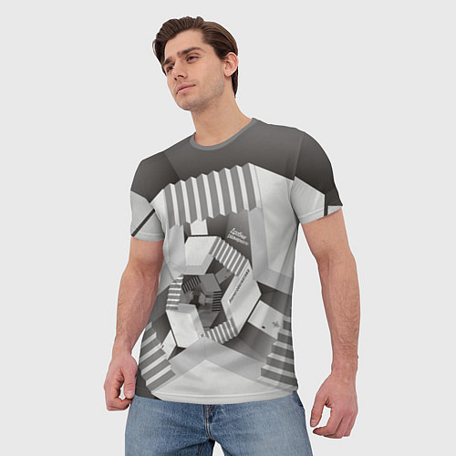 Мужская футболка Дробные размерности / 3D-принт – фото 3