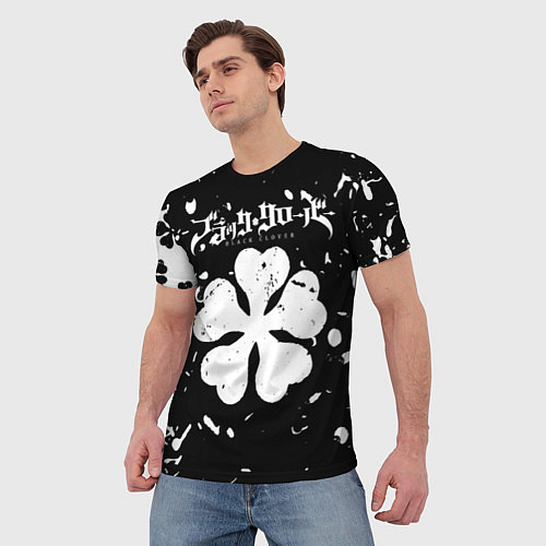 Мужская футболка Чёрный клевер манга / 3D-принт – фото 3