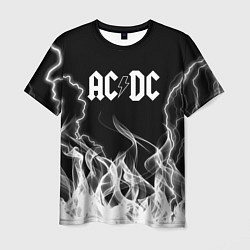 Футболка мужская ACDC Fire, цвет: 3D-принт