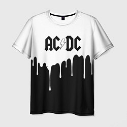 Футболка мужская ACDC подтёки, цвет: 3D-принт