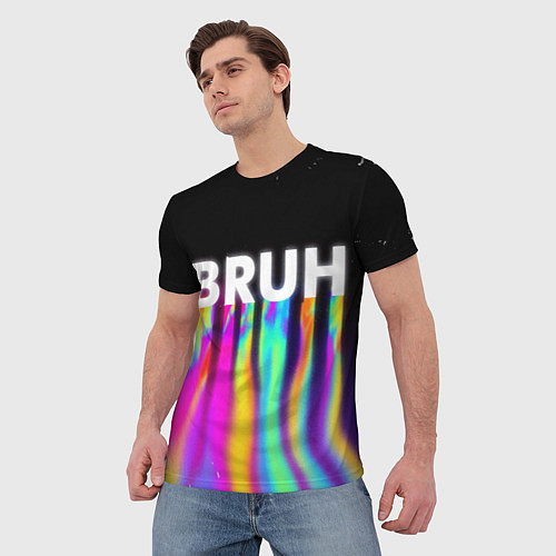 Мужская футболка BRUH Братан / 3D-принт – фото 3