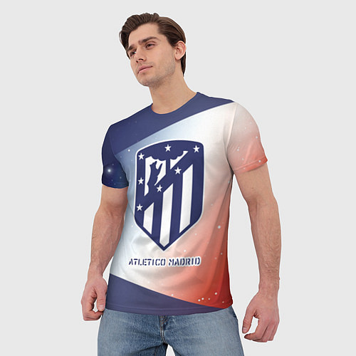 Мужская футболка АТЛЕТИКО Atletico Madrid Графика / 3D-принт – фото 3