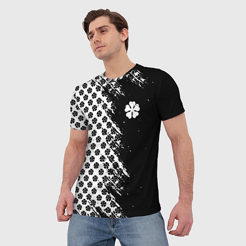 Мужская футболка Манга чёрный клевер / 3D-принт – фото 3