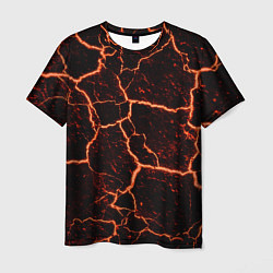 Футболка мужская Раскаленная лаваhot lava, цвет: 3D-принт