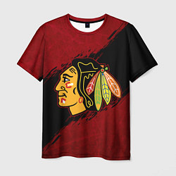 Футболка мужская Chicago Blackhawks, Чикаго Блэкхокс, цвет: 3D-принт