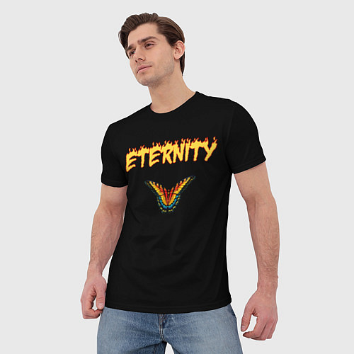 Мужская футболка Eternity бабочка / 3D-принт – фото 3