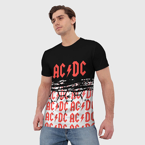 Мужская футболка ACDC переменный ток / 3D-принт – фото 3