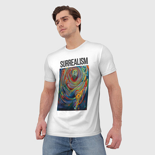 Мужская футболка Сюрреализм карртина / 3D-принт – фото 3