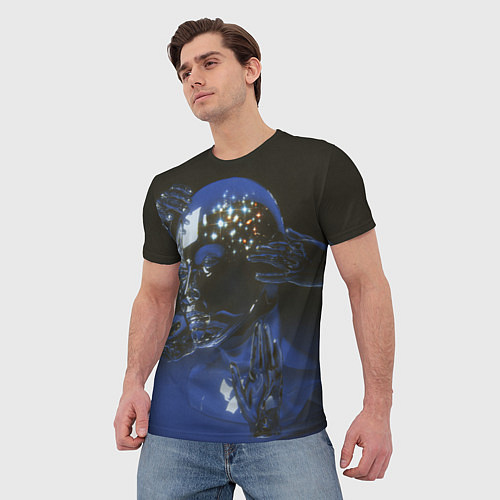 Мужская футболка Ретро Футуризм Cyber / 3D-принт – фото 3