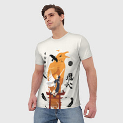 Футболка мужская Волейбол Fly High Hinata, цвет: 3D-принт — фото 2