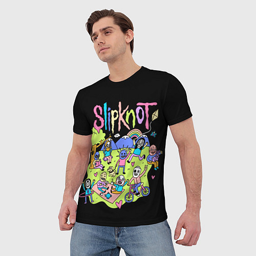 Мужская футболка Slipknot cuties / 3D-принт – фото 3