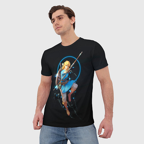 Мужская футболка Линк на охоте / 3D-принт – фото 3
