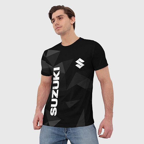 Мужская футболка Сузуки, Suzuki Геометрия / 3D-принт – фото 3