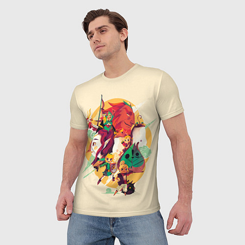 Мужская футболка Zelda team / 3D-принт – фото 3