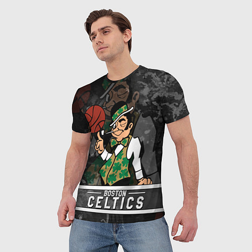 Мужская футболка Boston Celtics , Бостон Селтикс / 3D-принт – фото 3