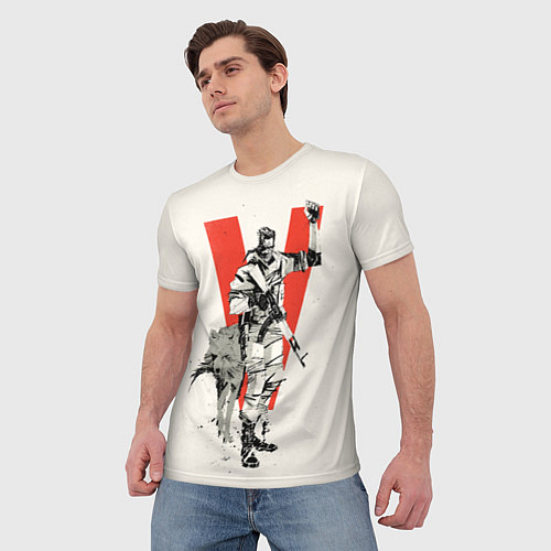 Мужская футболка Биг Босс с волком / 3D-принт – фото 3