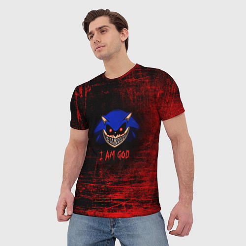 Мужская футболка Sonic Exe / 3D-принт – фото 3
