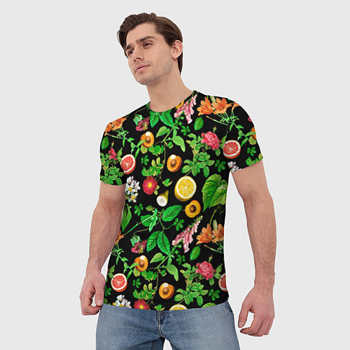 Мужская футболка Фруктовый сад / 3D-принт – фото 3