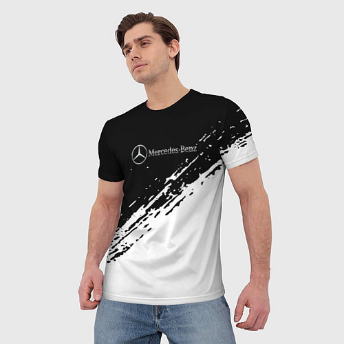 Мужская футболка Mercedes-Benz - Разделение / 3D-принт – фото 3