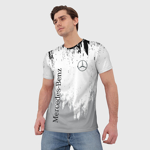 Мужская футболка Mercedes-Benz - Текстура / 3D-принт – фото 3