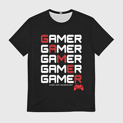 Футболка мужская GAMER - GAMER - GAMER, цвет: 3D-принт